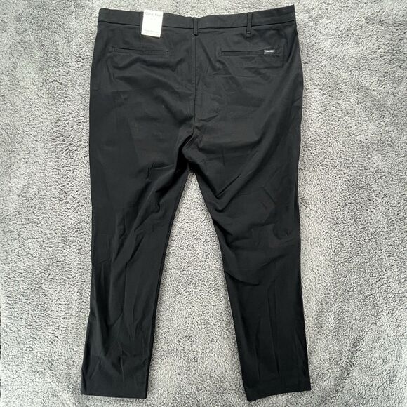 Calvin Klein Mens 40x30 Infinite Flex Waist Slim Fit Performance Black Pants NWT - Picture 6 of 6